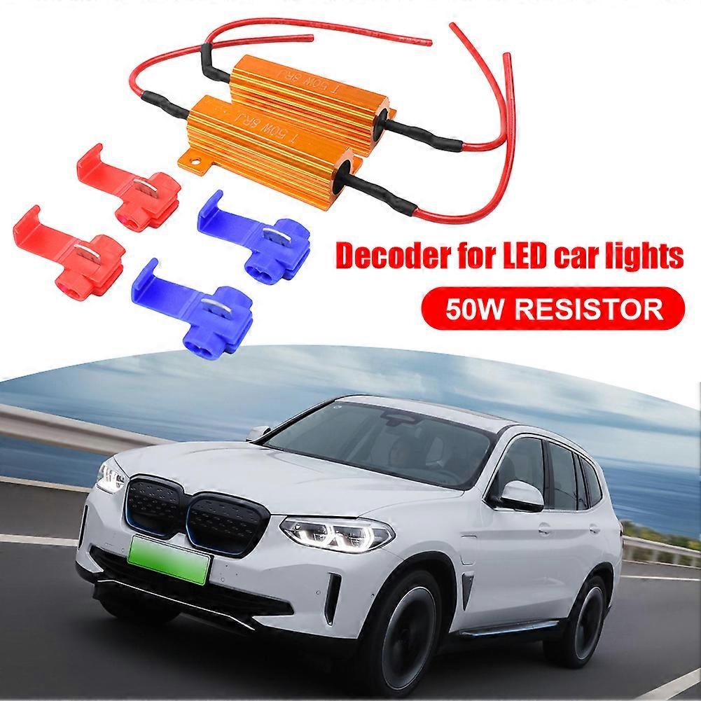Ballast Led 50 W 12 V, Relais De Clignotement 6 Ohms/8 Ohms, Résistance De Charge Fixe, Décodeur De Clignotant, Accessoires Automobiles (6 Ohms)