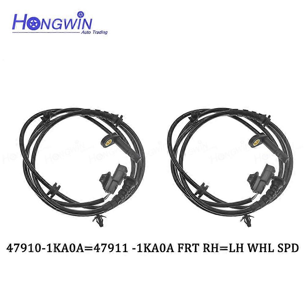 Capteurs De Vitesse De Roue Abs Avant Et Arrière Gauche Et Droit Pour Nissan Juke 1.5 1.6 2011-2017 47900-1ka0a 47901-1ka0a 47910-1ka0a (2 Capteurs Avant)
