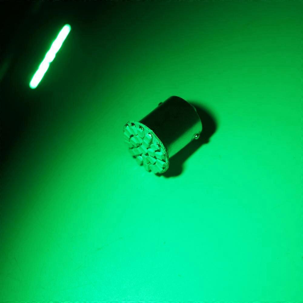 1156 Ba15s - 10 Pièces Ampoule Led Smd 1206 22 V Cc 24 V P21w P21/5w S25 Automatique Voyant Clignotant - Blanc (1157 Bay15d Vert)