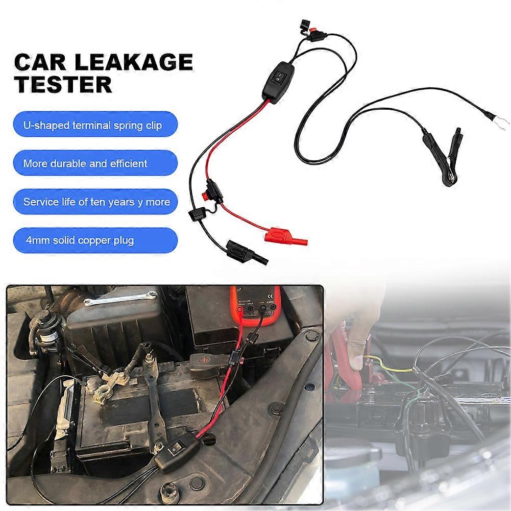 Testeur De Fuites De Batterie À Pince À Ressort En U Avec Bouchon En Cuivre De 4 Mm - Outil De Diagnostic Automobile