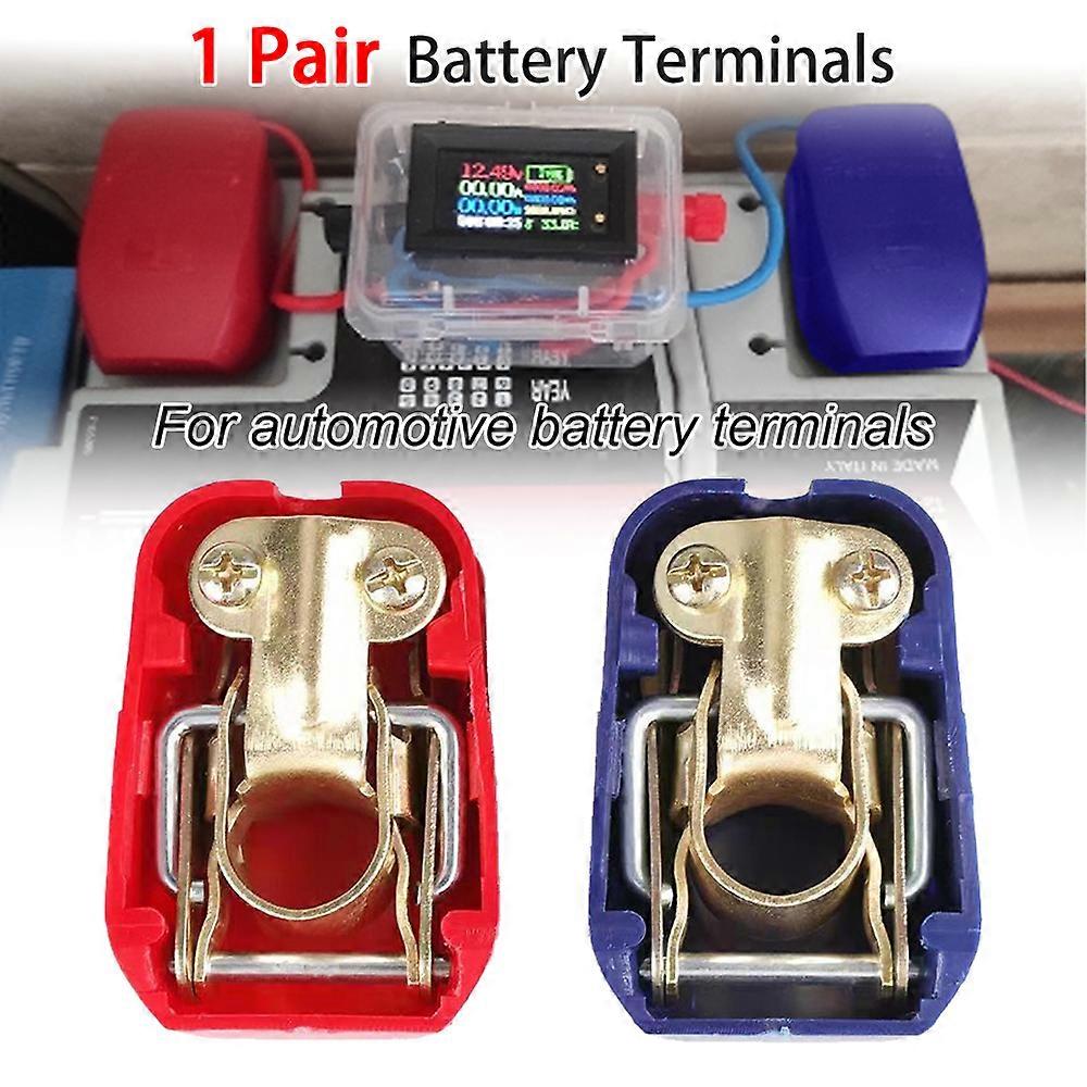 Adaptateurs Pour Bornes De Batterie Automobile, Pinces Positives Et Négatives, Clips À Dégagement Rapide, Pinces De Charge Pour Appareils Électroniques