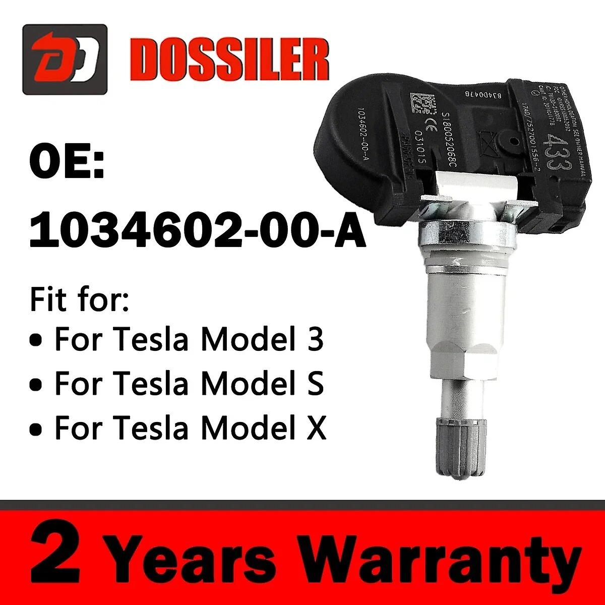 1034602-00-a Capteur De Pression Tpms Dossiler Pour Tesla Model 3 (2016-2019), Model S (2014-2019) Et Model X (2016-2019) S180052068c