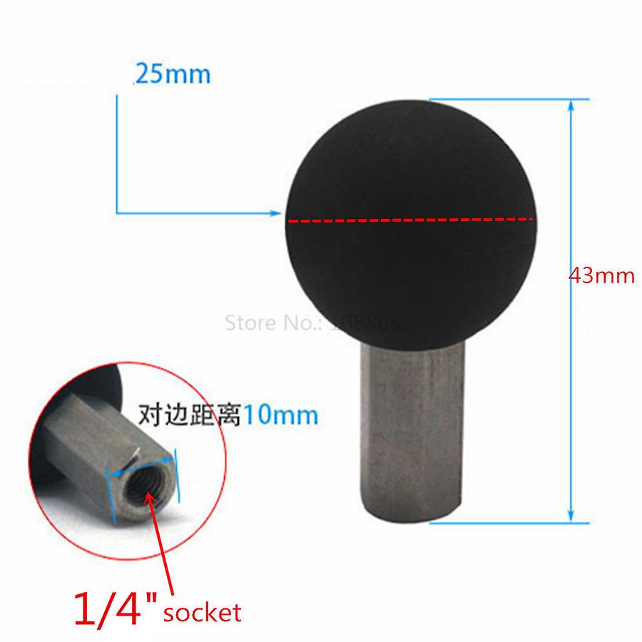 Support De Téléphone Gps À Rotule Noir Avec Trou De 10 Mm Pour Moto, Compatible Gopro, Xiaomi Et Iphone.
