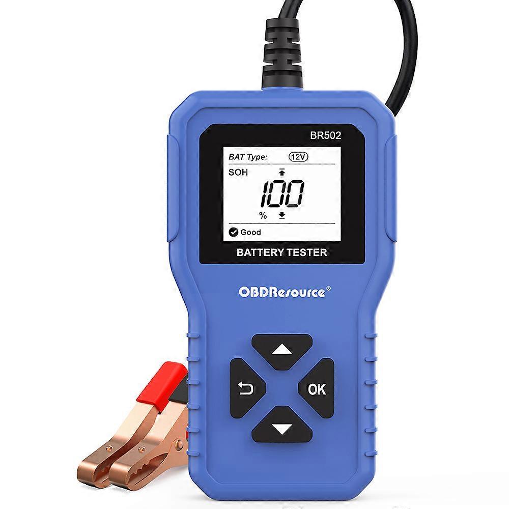 Testeur De Batterie Automobile Obdresource Br502 : Analyseur De Système De Batterie 6 V, 12 V Et 24 V, 100-2000 Cca, 2 Ah-220 Ah. Outil De Diagnostic Automobile.