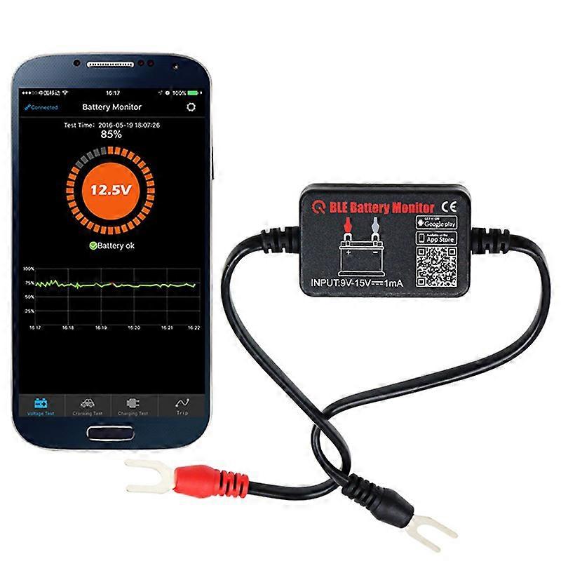 Testeur De Batterie Bm2 Pour Voiture, Moniteur De Batterie Bluetooth, Analyseur De Batterie 12 V, Test De Charge Et De Démarrage, Tension Pour Téléphones Android Et Ios