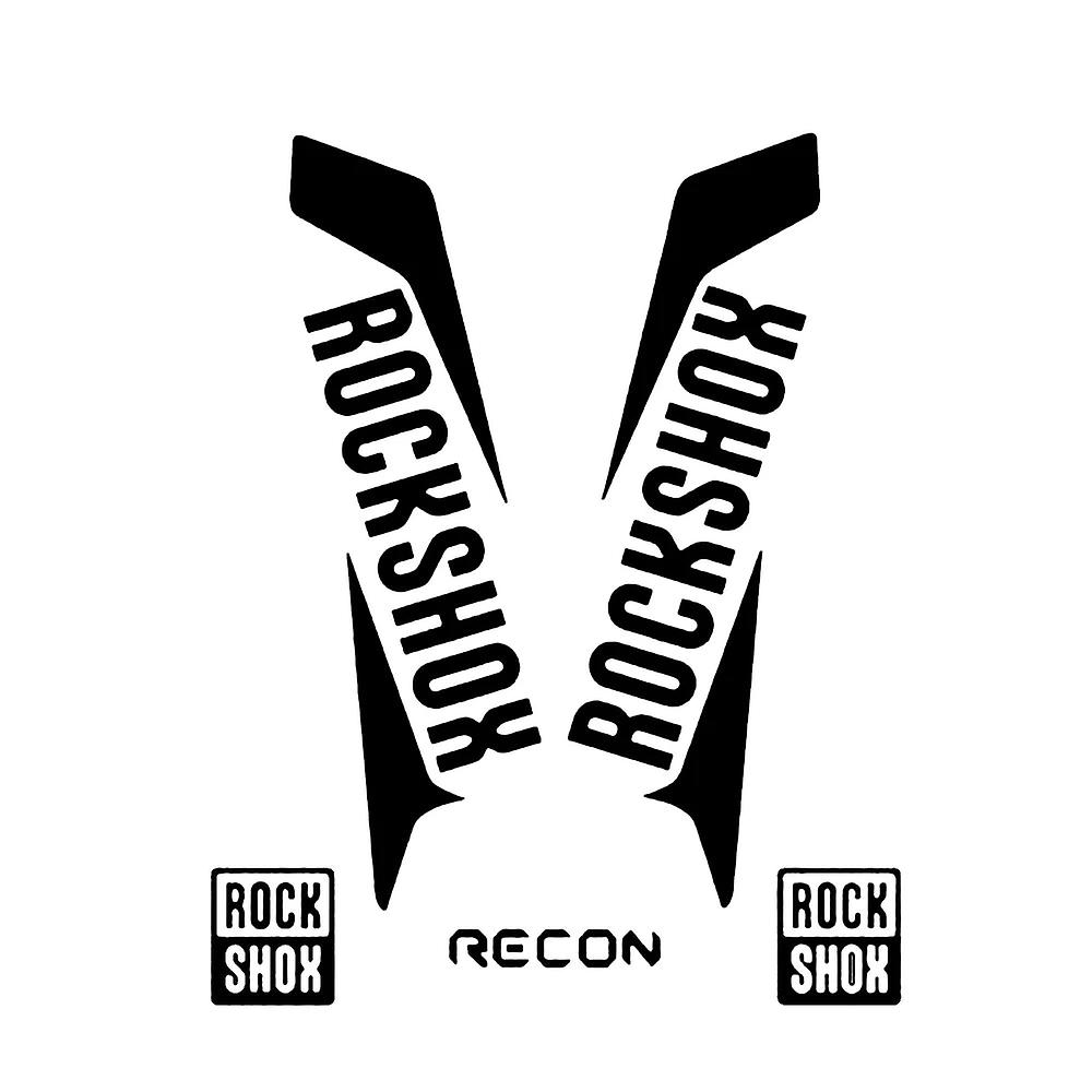 Autocollants Rockshox Recon Style Pour Fourche Avant De Vtt, Autocollants Pike 18 Cm X 8 Cm (33 Cm Noir)