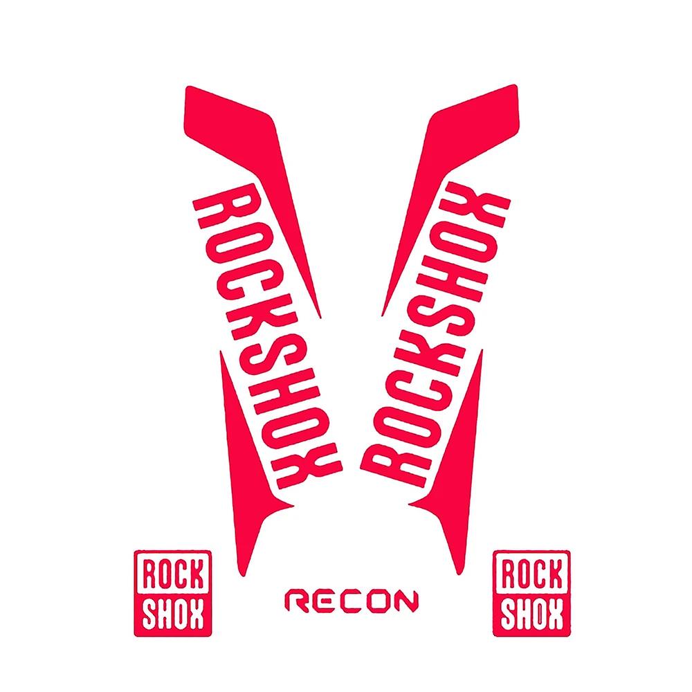 Autocollants Rockshox Recon Style Pour Fourche Avant De Vtt, Autocollants Pike 18 Cm X 8 Cm (33 Cm Rouge)