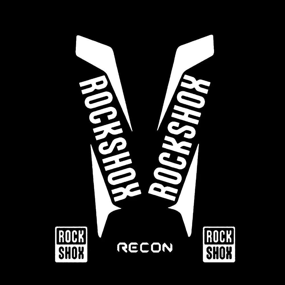 Autocollants Rockshox Recon Style Pour Fourche Avant De Vtt, Autocollants Pike 18 Cm X 8 Cm (33 Cm Argent)