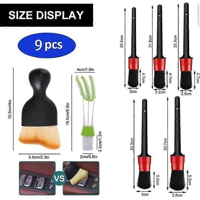 Brosse De Nettoyage Auto, Brosse Douce Pour Le Nettoyage Intérieur De Voiture, Brosses De Nettoyage Auto, Brosse De Detailing Auto