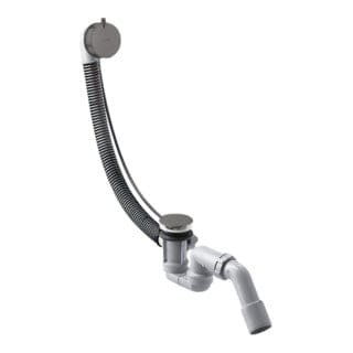 hansgrohe Komplettset Flexaplus S Ab-/Überlaufgarnitur, brush. bla chrome
