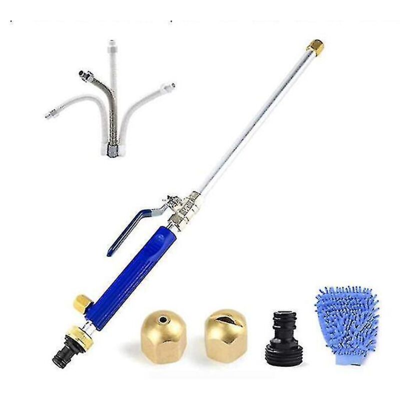 Set Mit 6 Hochdruck-spritzpistolen Für Garten- Und Auto-hochdruckreiniger (blau)