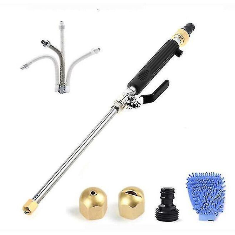 Set Mit 6 Hochdruck-spritzpistolen Für Garten- Und Auto-hochdruckreiniger (schwarz)