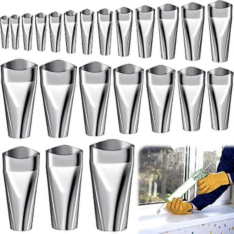 23-teiliges Fugenset Inklusive Edelstahl-applikator Und Werkzeug Zum Glätten Der Dichtungsmasse. Ideal Für Küchen, Badezimmer Und Fenster.