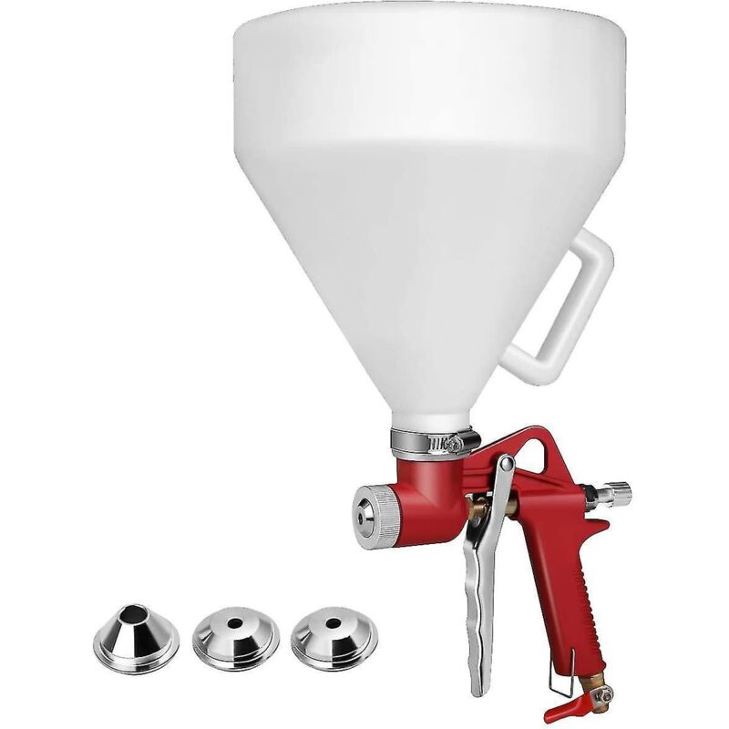 1,45 Gallonen (5,5 Liter) Druckluft-farbpistole Zum Strukturieren Von Gipskartonplatten Und Streichen Von Wänden, Mit 3 Düsen.