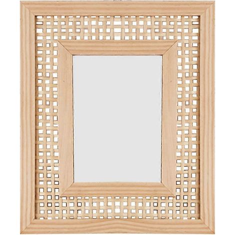 Handgefertigter, Gewebter Bilderrahmen, Rustikaler Bilderrahmen, Gewebter Bilderrahmen Für Zuhause – 28 X 23 Cm