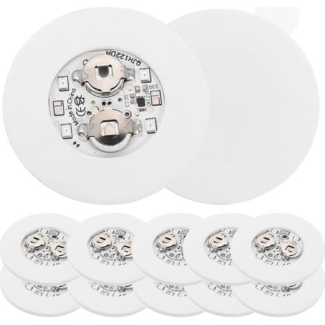 Set Mit 12 Led-leuchtuntersetzern, Blinkenden Untersetzern, Baruntersetzern – 6 X 6 X 0,5 Cm – Weiß