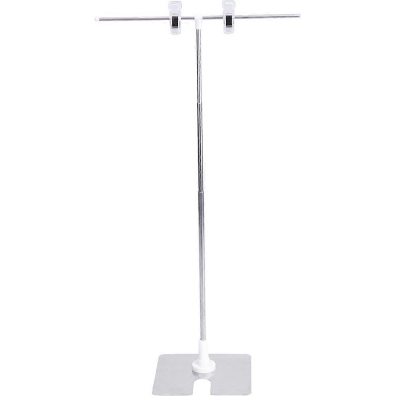 Teleskopierbarer T-förmiger Plakatständer, Werbeständer Aus Edelstahl Für Geschäfte Und Supermärkte (hohl, T-förmig, Teleskopierbar) – 93 X 13,3 Cm
