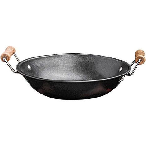 Antihaft-wok, Haushaltspfanne, Küchenutensil, Stieltopf – 27,00 X 23,00 X 5,60 Cm – Schwarz