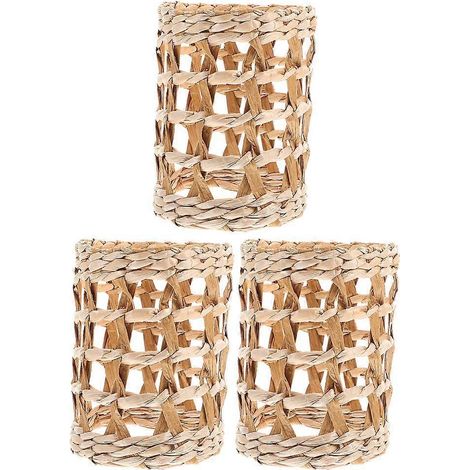 Set Mit 3 Hitzebeständigen, Gewebten Becherhaltern Für Gläser Und Getränke. – 9,5 X 7,5 Cm