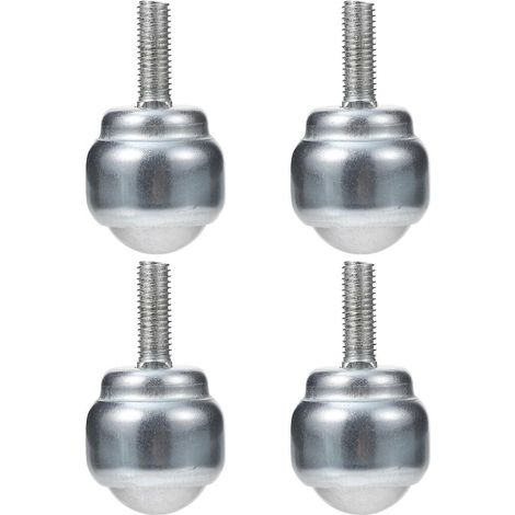 4 Tragbare Kugellagerrollen Zur Lastübertragung – 5,5 X 3 Cm – Silber
