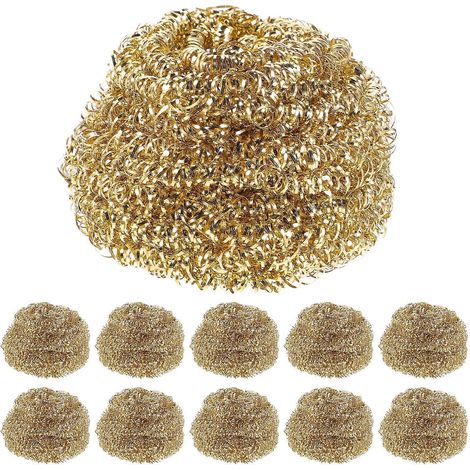 Set Mit 10 Lötspitzen Aus Messingdraht Für Präzises Reinigen. – 5,40 X 5,30 X 3,50 Cm – Gold