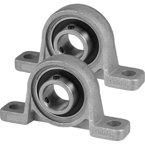Vertikal Geflanschte Sicherheitsgurtlager, 20 Mm Innendurchmesser, Kp004, Zinklegierung (silber)