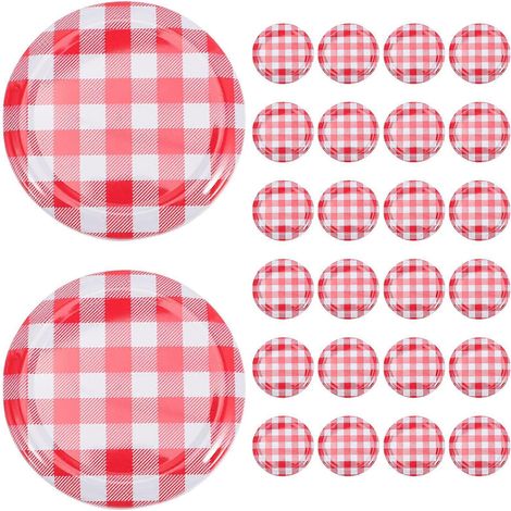 40 Schraubdeckel Für Marmeladengläser, Schraubdeckel, Verschlussstopfen Für Einmachgläser – 6,50 X 6,50 X 1,00 Cm
