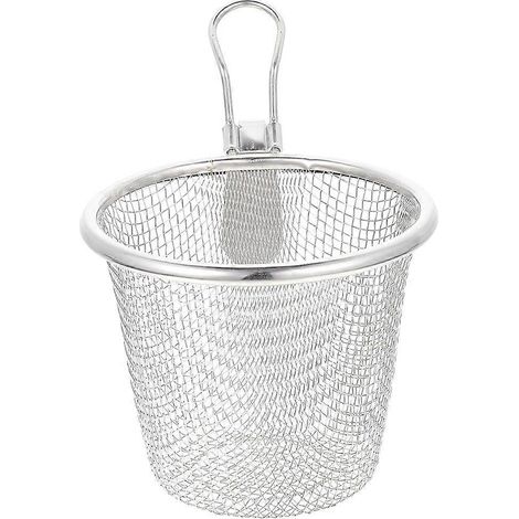 Wiederverwendbares Nudelsieb, Abtropfkorb, Sieblöffel Für Den Haushalt – 14,5 X 13 X 11 Cm – Silber 1