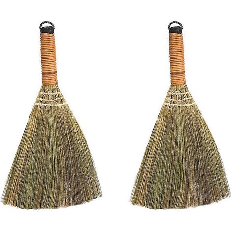 Set Mit 2 Kleinen, Handgefertigten Reinigungsbesen, Haushaltsreinigungswerkzeug – 31,00 X 20,00 X 6,00 Cm – Verschiedene Farben