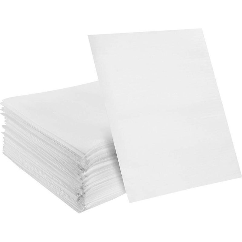 100 Schaumstoffbeutel Zur Verpackung, Ideal Für Geschirr, Gläser Und Tassen. – 15,00 X 15,00 X 0,10 Cm – Weiß