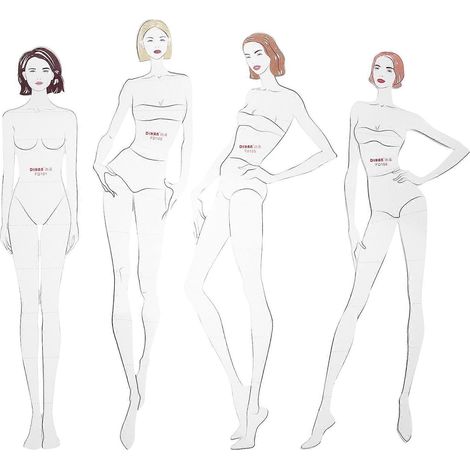 Schnittmuster Für Damenmode, Skizzenmodell – 25,00 X 5,00 X 0,10 Cm