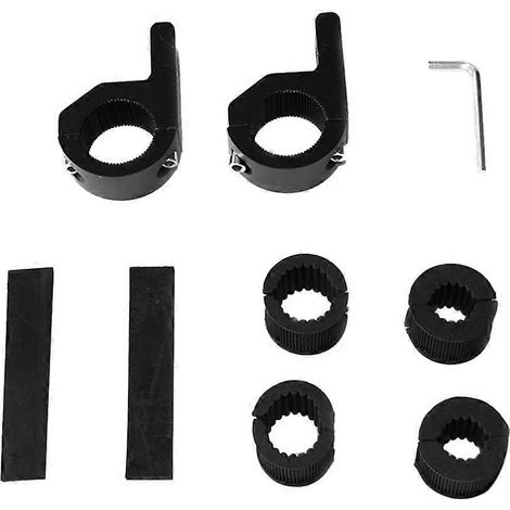 Scheinwerferhalterungsset (1,25 Zoll) Für Frontbügel, Fahrzeugbeleuchtung, Überrollkäfig, Rohrhalterung Für Geländewagen Und Lkw (schwarz) – 10 X 8 Cm – Schwarz