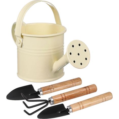 Gießkannen-set, Kleiner Metall-gießeimer, Eiserner Gießtopf Mit Gartengeräten – 15,00 X 8,00 X 7,00 Cm