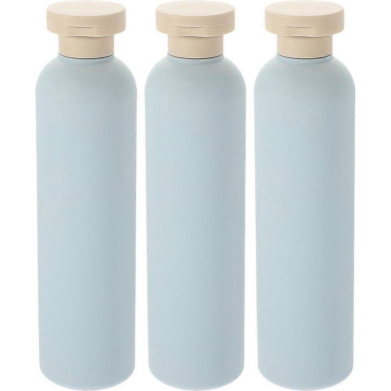 Set Mit 3 Leeren Shampoo-spenderflaschen, Nachfüllbare Lotionflaschen (260 Ml) – 19,00 X 4,90 X 4,90 Cm – Blau