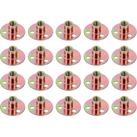 20 Stück / Ein Satz M10-dreilochmuttern Für Runde Platten Und Flansche – 3,70 X 3,70 X 2,20 Cm – Bunt