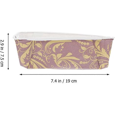 50 Hitzebeständige, Bootsförmige Kuchenformen Für Desserts Und Brote – 18,00 X 7,00 X 5,00 Cm – Kaffee