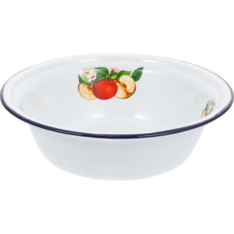 Vintage Reisschale Aus Emaille (1 Stück), Praktische Schale Zur Aufbewahrung Von Ramen, Emaille-geschirr – 20 X 20 X 6 Cm – Verschiedene Farben