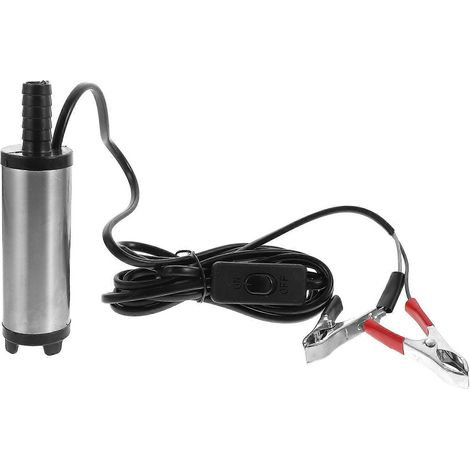 Tauchpumpe Für Dieselkraftstoff Und Wasser (1 Stück) – Elektrischer Saugheber – 15 X 4 Cm – Silber