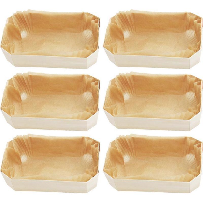 Rechteckige Backformen Mit Antihaftbeschichtung Zum Kochen, Toasten, Kuchenbacken Und Für Sandwiches (holzfarbe) – 14 X 9,5 X 5 Cm