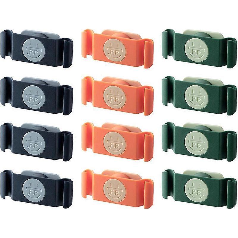 12-teiliges Kabelorganizer-set (ohne Bohren) Für Haushaltsgeräte, Kabelhalter, Kabelaufwickler – 8,5 X 3 Cm
