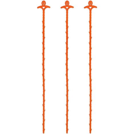Set Mit 3 Abflussreinigern Für Spülbecken, Haarfängern Und Reinigungswerkzeugen – 50 X 5 Cm – Orange