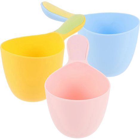 Set Mit 3 Baby-wasserschöpfkellen, Badekellen, Messbechern Für Badezimmerwasser, Mehrzweckkellen Für Den Hausgebrauch – 19 X 10,5 Cm