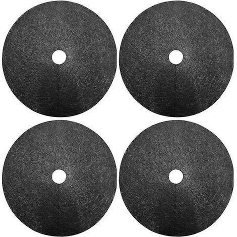 Packung Mit 10 Biologisch Abbaubaren Vliesstoffen Zur Unkrautbekämpfung Für Gartenbau, Unkrautbekämpfung, Bodenabdeckung, Landwirtschaft Und Obstplantagen (schwarz, Durchmesser O-