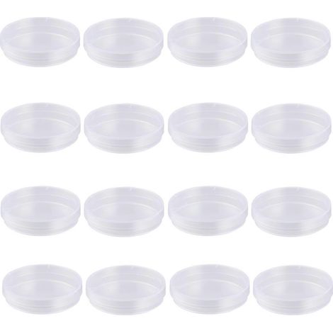 20 Sterile 60-mm-petrischalen Aus Kunststoff Für Bakterienkulturen, Mit Deckel – 6,00 X 6,00 X 1,50 Cm