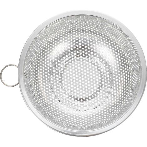 Abtropfkorb Aus Edelstahl Für Obst Und Gemüse, Küchenaccessoire – 16,50 X 16,50 X 6,50 Cm – Silber