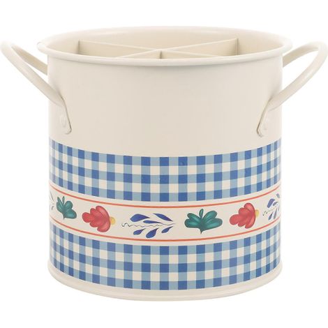 Retro-essstäbchenhalter, Unterteilter Essstäbchenbehälter, Küchenutensilienhalter – 16,5 X 12,5 Cm
