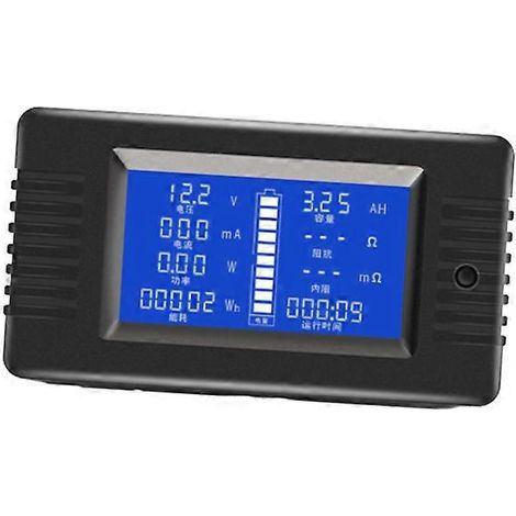 Batteriekapazitätstester, Voltmeter, Wattmeter, Lcd-bildschirm (separater Shunt) – 9 X 5 Cm