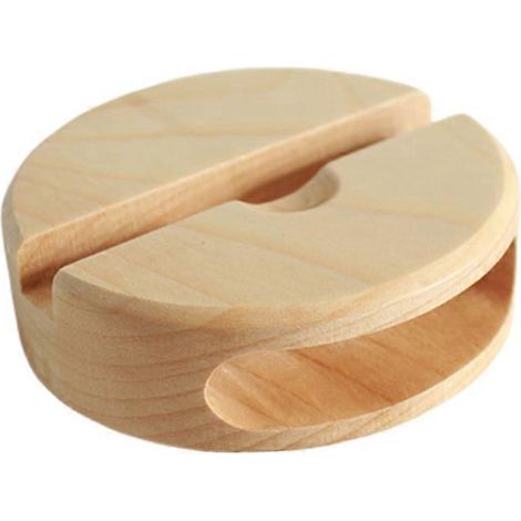 Handyhalterung Aus Holz Mit Integriertem Lautsprecher Im Retro-stil, Für Büro Oder Schlafzimmer. – 9,7 X 9,7 Cm