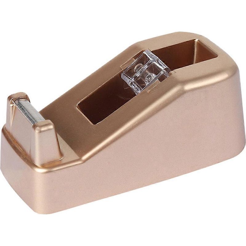 Tragbarer Klebebandabroller, Aufkleberabroller Für Zuhause, Professioneller Klebebandschneider, Bürobedarf – 12 X 6 Cm – Roségold