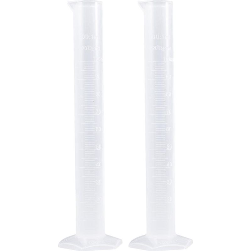 Set Aus 2 Graduierten Kunststoff-reagenzgläsern Mit Hydrometer Zur Messung Des Zuckergehalts (100 Ml). – 25,00 X 7,00 X 7,00 Cm